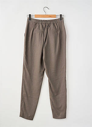 Pantalon larg țesătură poplin mărime normală maro VERO MODA femeie