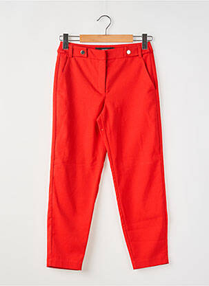 Pantalon 7/8 țesătură poplin mărime normală roșu VERO MODA femeie