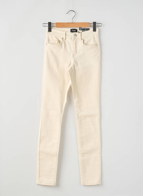 Pantalon slim bej VERO MODA femeie