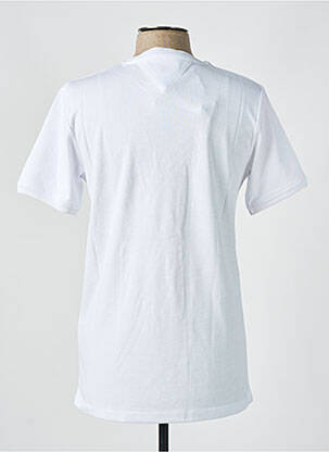 Tricou croială dreaptă mâneci scurte alb CAMBERABERO bărbat