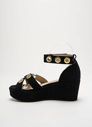 Sandale/pantofi decupați închidere cu bride toc de 4 la 6 cm negru PINTO DI BLU femeie