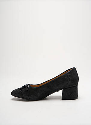 Pantofi cu toc țesătură satinată toc de 4 la 6 cm negru CAPRICE femeie