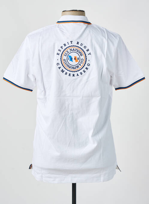 Polo alb CAMBERABERO bărbat