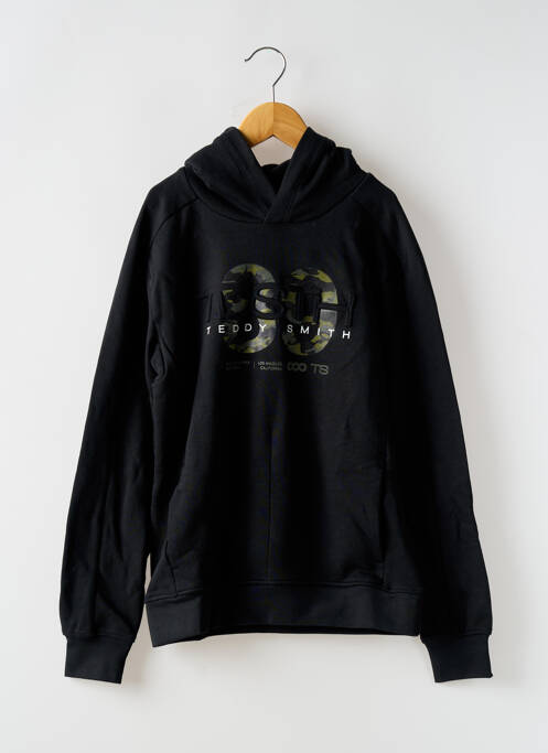 Hanorac cu glugă negru TEDDY SMITH băiat