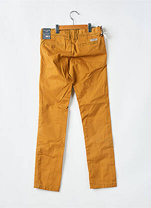 Pantalon chino țesătură poplin maro TEDDY SMITH băiat
