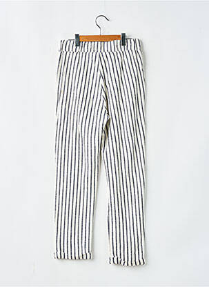 Pantalon chino talie elastică talie elastică alb TEDDY SMITH fată