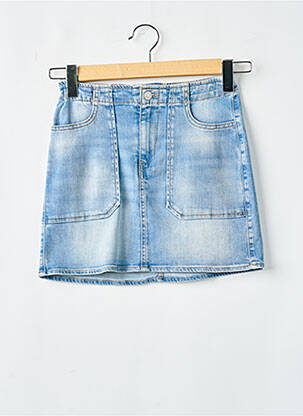 Fustă scurtă albastru LE TEMPS DES CERISES fată