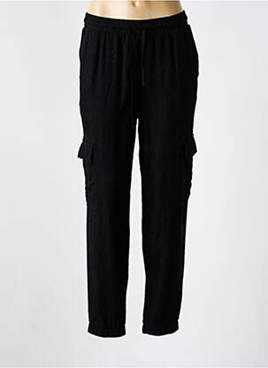 Pantalon cargo buzunare mărime normală negru TEDDY SMITH femeie