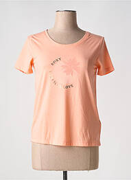 Tricou serigrafie mâneci scurte portocaliu ROXY femme