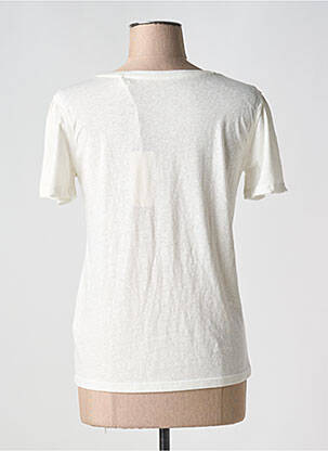 Tricou imprimeu fantezie mâneci scurte bej TEDDY SMITH femeie