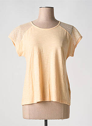 Tricou elasticitate mâneci scurte portocaliu ROXY femeie