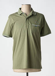 Polo țesătură jersey mâneci scurte verde REVER MILE homme