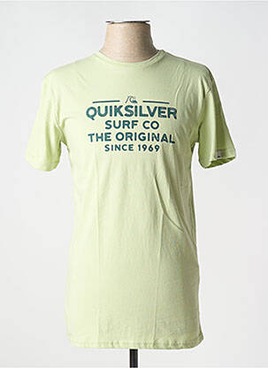 Tricou croială cambrată mâneci scurte verde QUIKSILVER bărbat