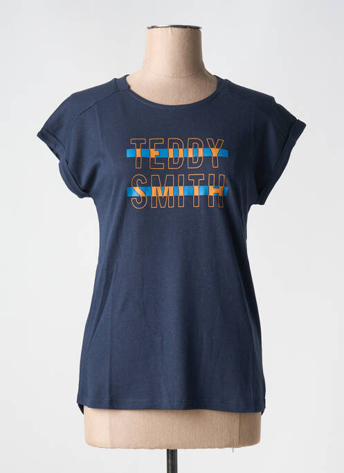 Tricou albastru TEDDY SMITH femeie