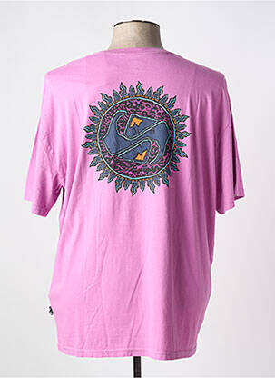 Tricou guler rotund mâneci scurte violet QUIKSILVER bărbat