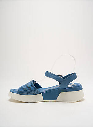 Sandale/pantofi decupați material neted toc de 4 la 6 cm albastru COCO ET ABRICOT femeie