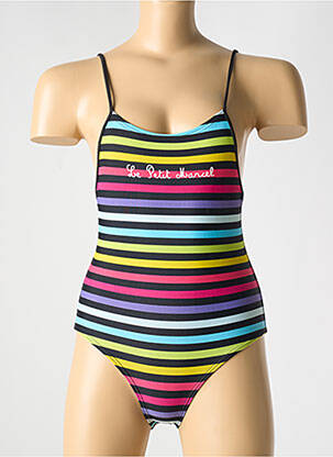 Costum de baie dintr-o singură piesă elasticitate negru LITTLE MARCEL fată