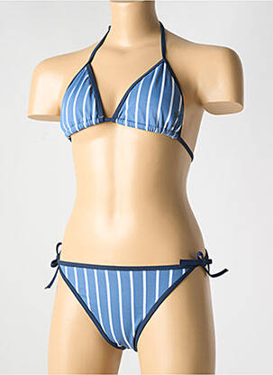 Costum de baie din două piese albastru ROXY fată