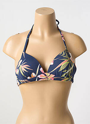 Sutien de costum de baie elasticitate top sutien modelat albastru ROXY femeie