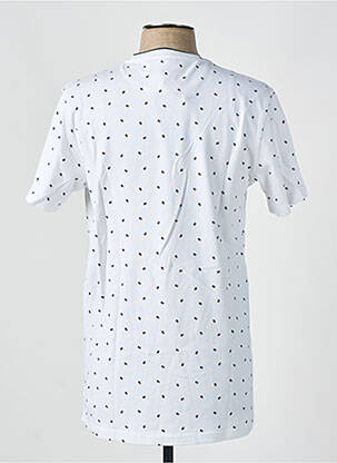 Tricou elasticitate mâneci scurte alb CAMBERABERO bărbat