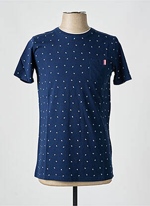 Tricou elasticitate mâneci scurte albastru CAMBERABERO bărbat