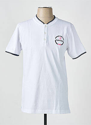 Tricou elasticitate mâneci scurte alb CAMBERABERO bărbat