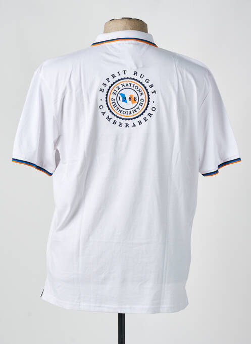 Polo alb CAMBERABERO bărbat