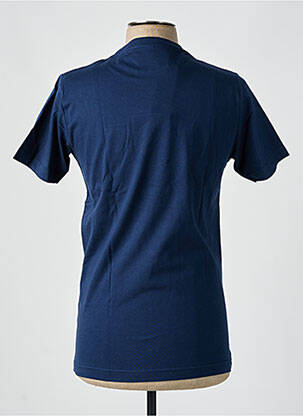 Tricou broderie mâneci scurte albastru CAMBERABERO bărbat