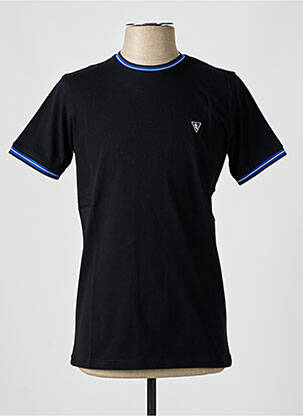 Tricou broderie mâneci scurte negru CAMBERABERO bărbat