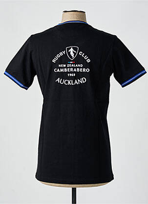 Tricou broderie mâneci scurte negru CAMBERABERO bărbat