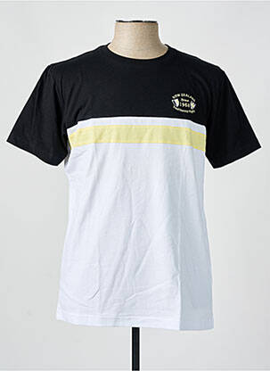 Tricou broderie mâneci scurte negru CAMBERABERO bărbat