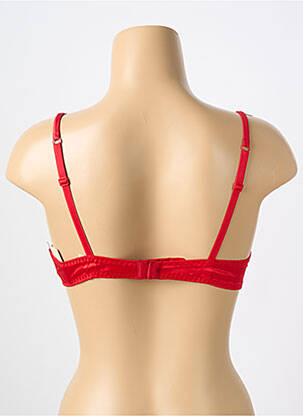 Sutien efect material satinat top sutien modelat roșu COTTON CLUB femeie