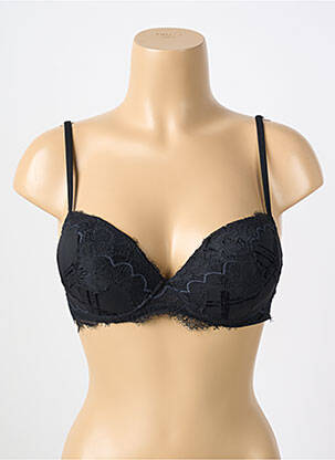 Sutien top sutien push-up top sutien push-up negru COTTON CLUB femeie
