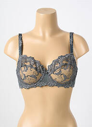 Sutien broderie gri LISE CHARMEL femme