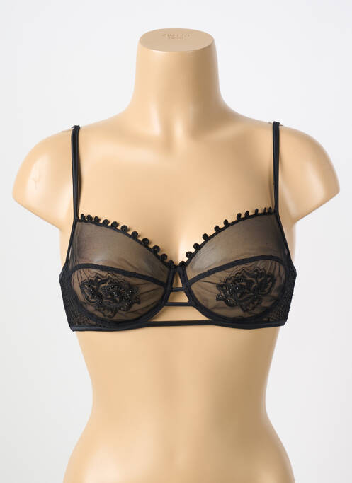 Sutien negru RCRESCENTINI BY COTTON BLUB femeie