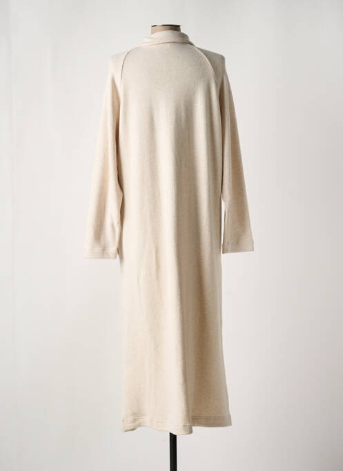 Cămașă de noapte mâneci lungi bej PLUTO femme