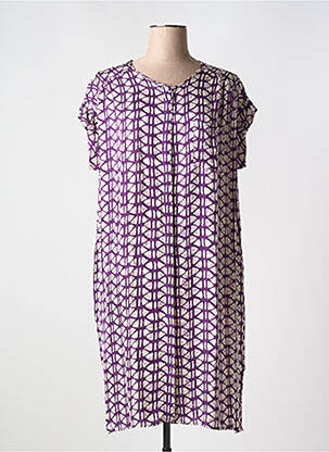 Rochie de plajă croială fluidă violet BELLA JONES femeie