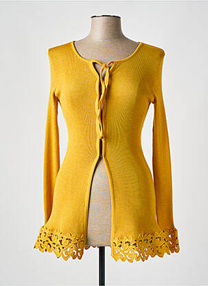 Vestă cu mâneci lungi galben LISANZA femeie