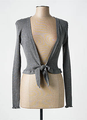 Vestă cu mâneci lungi gri LISANZA femeie