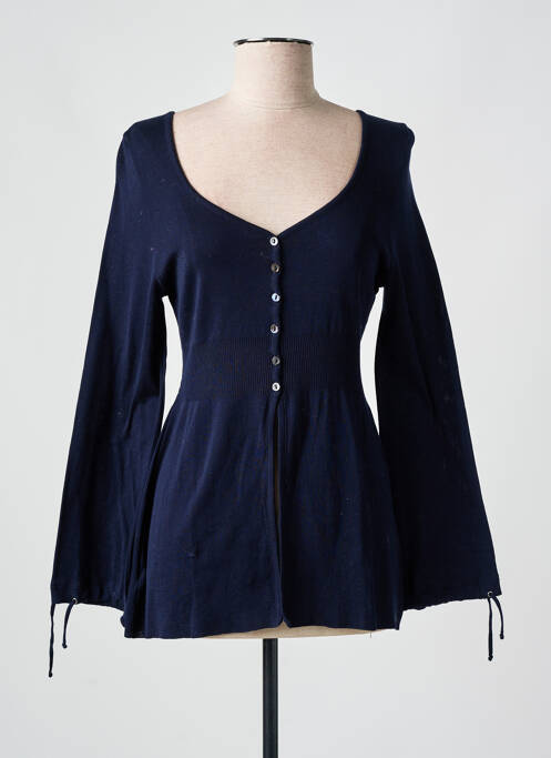 Vestă cu mâneci lungi albastru LISANZA femeie