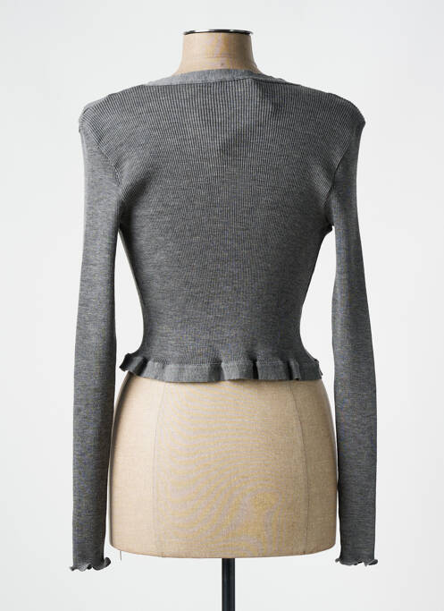 Vestă cu mâneci lungi gri LISANZA femeie