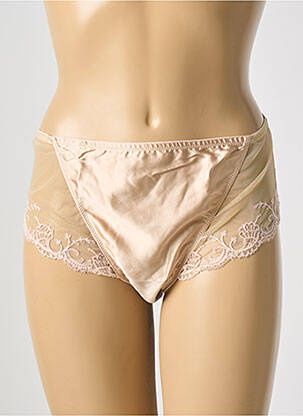 Shorty efect material satinat culoare piersică LISE CHARMEL femeie