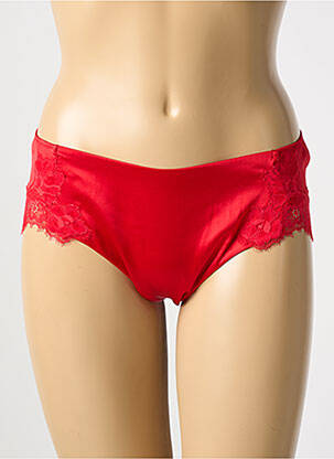Shorty efect material satinat roșu COTTON CLUB femeie