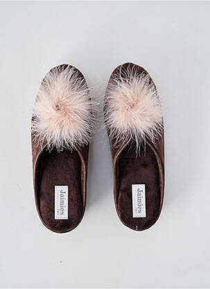 Papuci/Pantofi de casă maro JAIMIES femeie