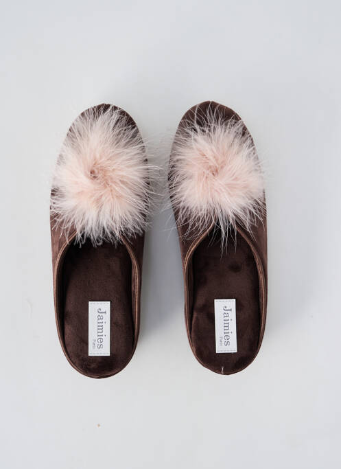 Papuci/Pantofi de casă maro JAIMIES femeie