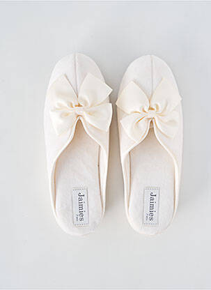 Papuci/Pantofi de casă alb JAIMIES femeie