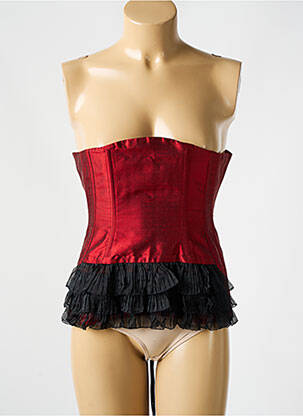 Corset bretele elastice detașabile roșu REVANCHE DE LA FEMME femeie