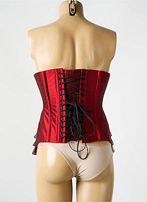 Corset bretele elastice detașabile roșu REVANCHE DE LA FEMME femeie