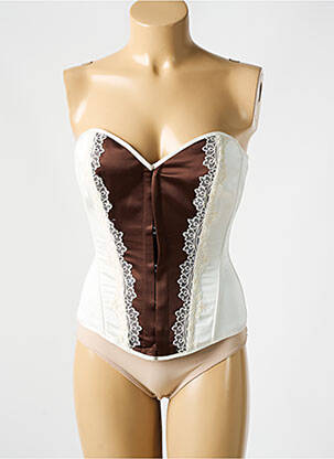 Corset bretele elastice detașabile maro REVANCHE DE LA FEMME femeie