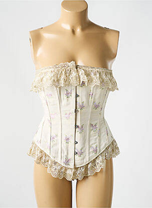 Corset broderie bej REVANCHE DE LA FEMME femeie